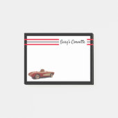 Meine Red Corvette Post-It-Notes Post-it Klebezettel (Vorderseite)