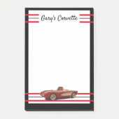 Meine Red Corvette Post-It-Notes Post-it Klebezettel (Vorderseite)