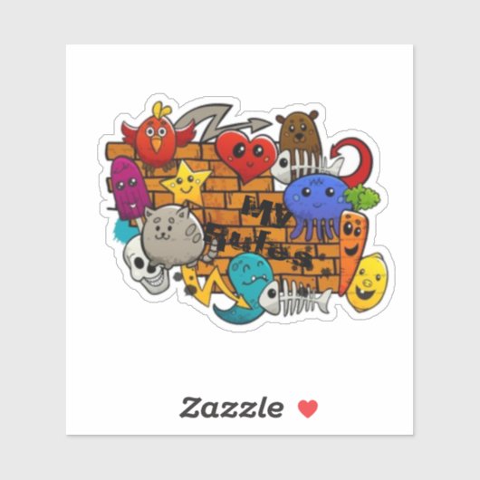 Meine Regeln Aufkleber (Blatt)