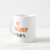meine Regeln Kaffeetasse (Vorderseite Links)