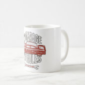 Meine Regeln Klassisches rotes Auto Retro Mechanik Kaffeetasse (VorderseiteRechts)