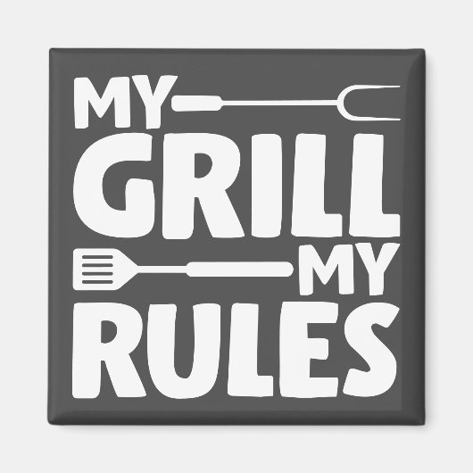 Meine Regeln Magnet (Vorne)