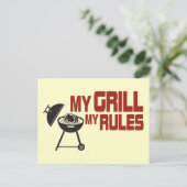 Meine Regeln Postkarte (Stehend Vorderseite)