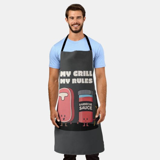 Meine Regeln Schürze (Getragen)