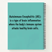 Meine Reise mit Autoimmune Encephalitis Notebook Notizblock (Rückseite)