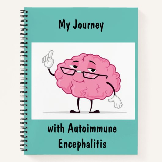 Meine Reise mit Autoimmune Encephalitis Notebook Notizblock (Vorderseite)