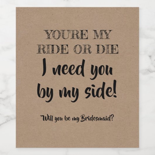 Meine Reise oder mein Die - Vorschlag von Funny Br Weinetikett (Einzelnes Label)