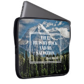 Meine Rettung Christlicher Bibelberg Laptopschutzhülle (Vorne Rechts)