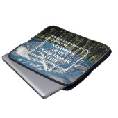 Meine Rettung Christlicher Bibelberg Laptopschutzhülle (Vorne Knopf)