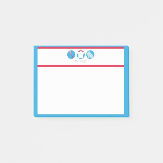 Meine Rezepte Post-it Klebezettel (Vorderseite)