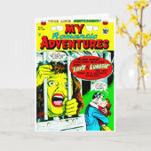 Meine romantischen Abenteuer Karte (Gelbe Blume)