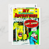 Meine romantischen Abenteuer Postkarte (Vorne/Hinten)