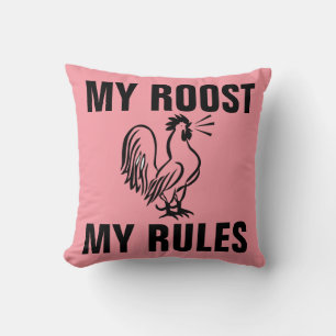 MEINE ROOST MEINE REGELN ROOSTER PILLOWS KISSEN