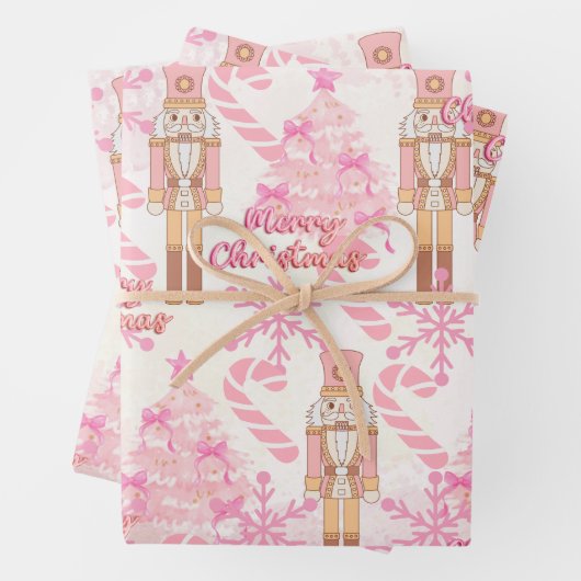 Meine rosa Schneeflocken Geschenkpapier Set (Beispiel)