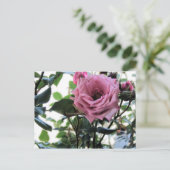Meine Rose Postkarte (Stehend Vorderseite)