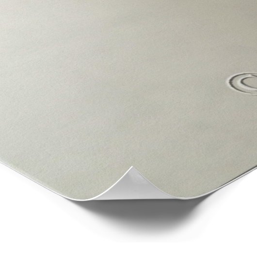 Meine Rose zum Geburtstag. Poster (Ecke)