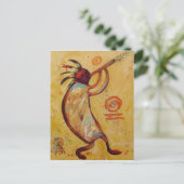 Meine Rote Kokopelli Postkarte (Stehend Vorderseite)