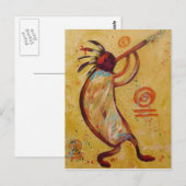 Meine Rote Kokopelli Postkarte (Vorne/Hinten)