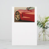 Meine rote Korvette Briefpapier (Stehend Vorderseite)