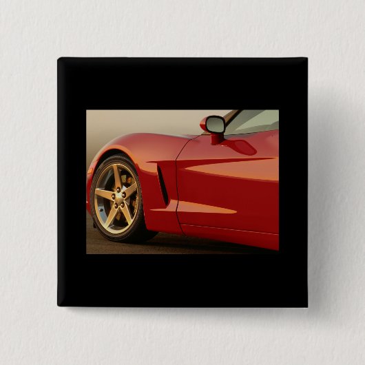 Meine rote Korvette Button (Vorderseite)