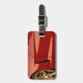 Meine rote Korvette Gepäckanhänger (Vorderseite vertikal)