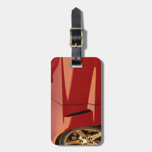 Meine rote Korvette Gepäckanhänger (Vorderseite vertikal)