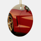 Meine rote Korvette Keramik Ornament (Rechts)