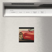Meine rote Korvette Magnet (In Situ (Geschirrspüler))