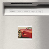 Meine rote Korvette Magnet (In Situ (Geschirrspüler))