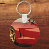 Meine rote Korvette Schlüsselanhänger (Vorderseite)