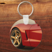 Meine rote Korvette Schlüsselanhänger (Vorderseite)
