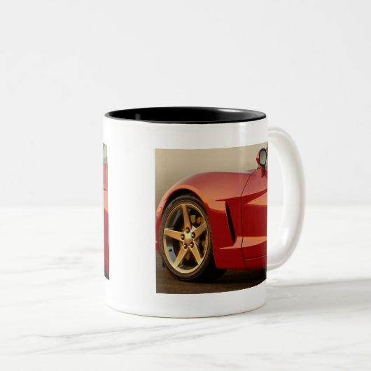 Meine rote Korvette Zweifarbige Tasse (VorderseiteRechts)