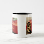 Meine rote Korvette Zweifarbige Tasse (Mittel)