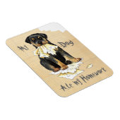 Meine Rottweiler Ate meine Hausaufgaben Magnet (Rechte Seite)