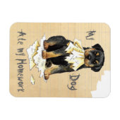 Meine Rottweiler Ate meine Hausaufgaben Magnet (Horizontal)