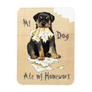 Meine Rottweiler Ate meine Hausaufgaben Magnet