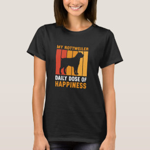 Meine Rottweiler-Dosis Glück Funny Rottweiler D T-Shirt