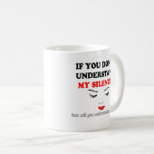 Meine Ruhe Kaffeetasse (VorderseiteRechts)