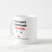 Meine Ruhe Kaffeetasse (Vorderseite Links)