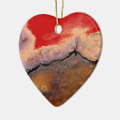 MEINE RUSTY BROKEN HERZ (Porzellankunst) Keramikornament (Links)