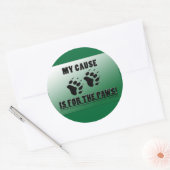 Meine Sache ist für die Paws! Runder Aufkleber (Umschlag)