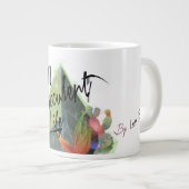 Meine saftige Leben-Spaß-Tasse Jumbo-Tasse (Vorderseite Rechts)