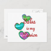 Meine Salsa Passion Postkarte (Vorne/Hinten)