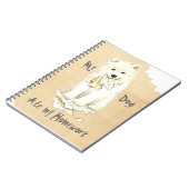 Meine Samoyed Ate meine Hausaufgaben Notizblock (Linke Seite)