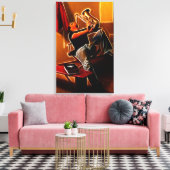 Meine Saxophonreise Leinwanddruck (Insitu (Wohnzimmer))