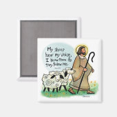 Meine Schafe hören meinen Voice-Magneten Magnet (Vorderseite/Rückseite)