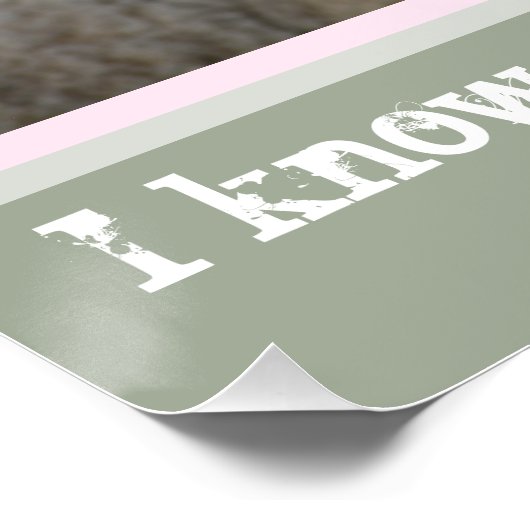 Meine Schafe hörten meine Stimme, Bibelverse John Poster (Ecke)