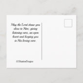 Meine Schafe hörten meine Stimme, John 10:27 Bibel Postkarte (Rückseite)