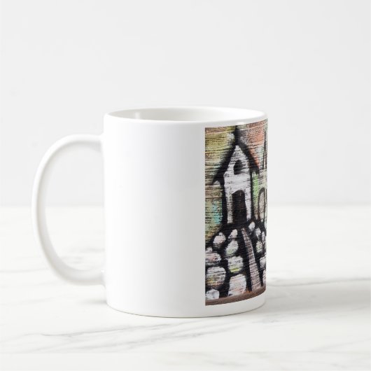 meine Schale läuft Schale über Kaffeetasse (Links)