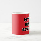 Meine Schalen-Größe ist Stanley-rotes Schwarzweiss Kaffeetasse (Mittel)